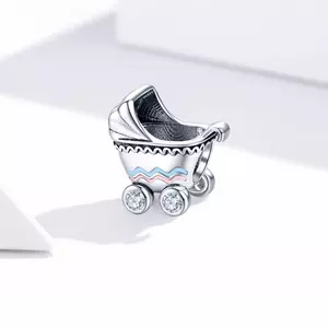 Talisman din argint Baby Stroller