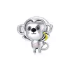 Talisman din argint Banana Monkey picture - 1
