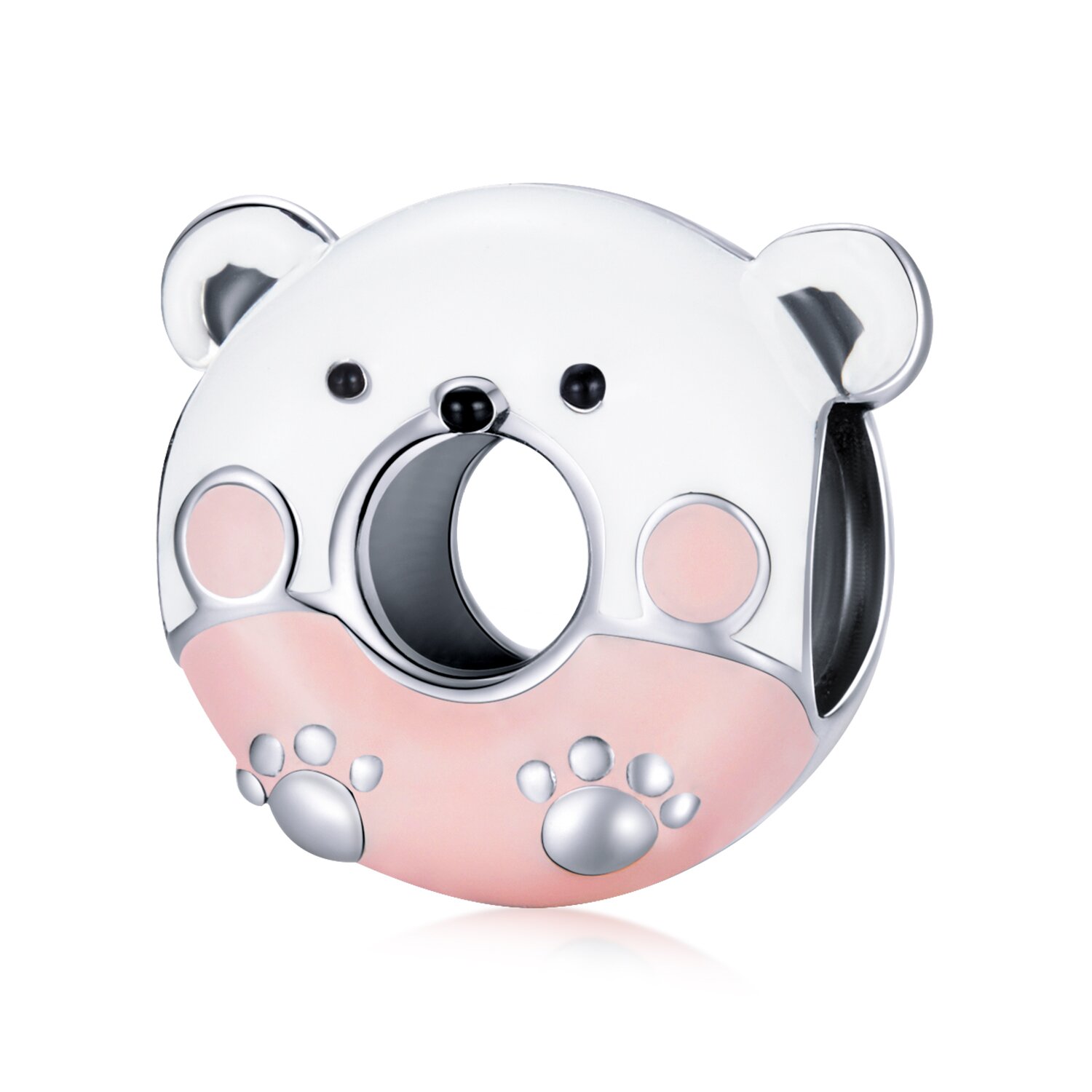 Talisman din argint bear donut