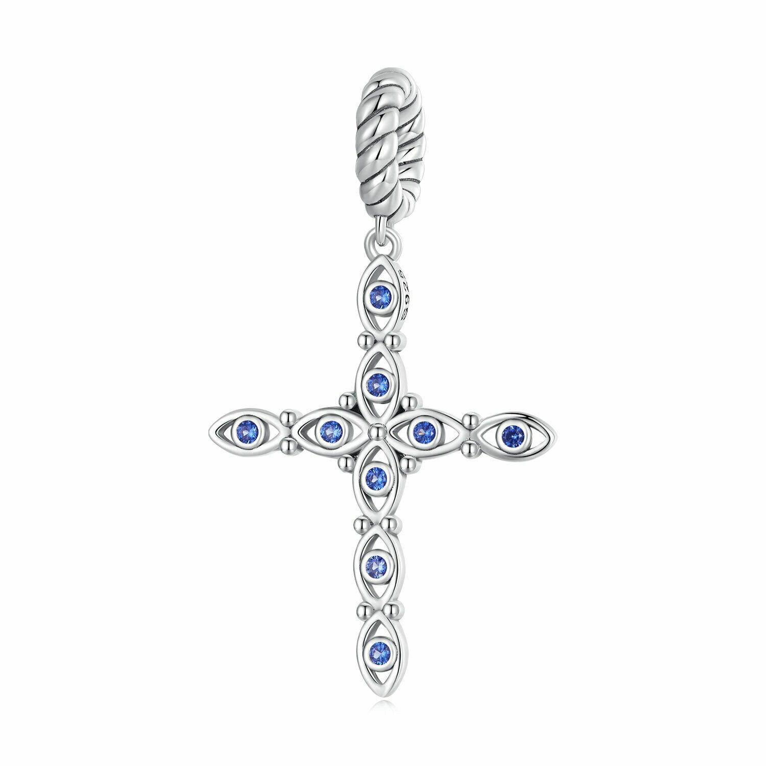 Talisman din argint big blue cross