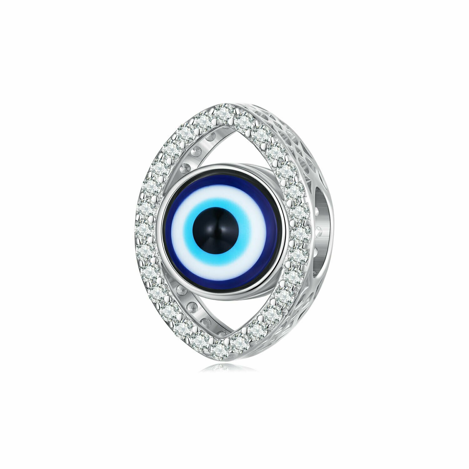 Talisman din argint big blue eye