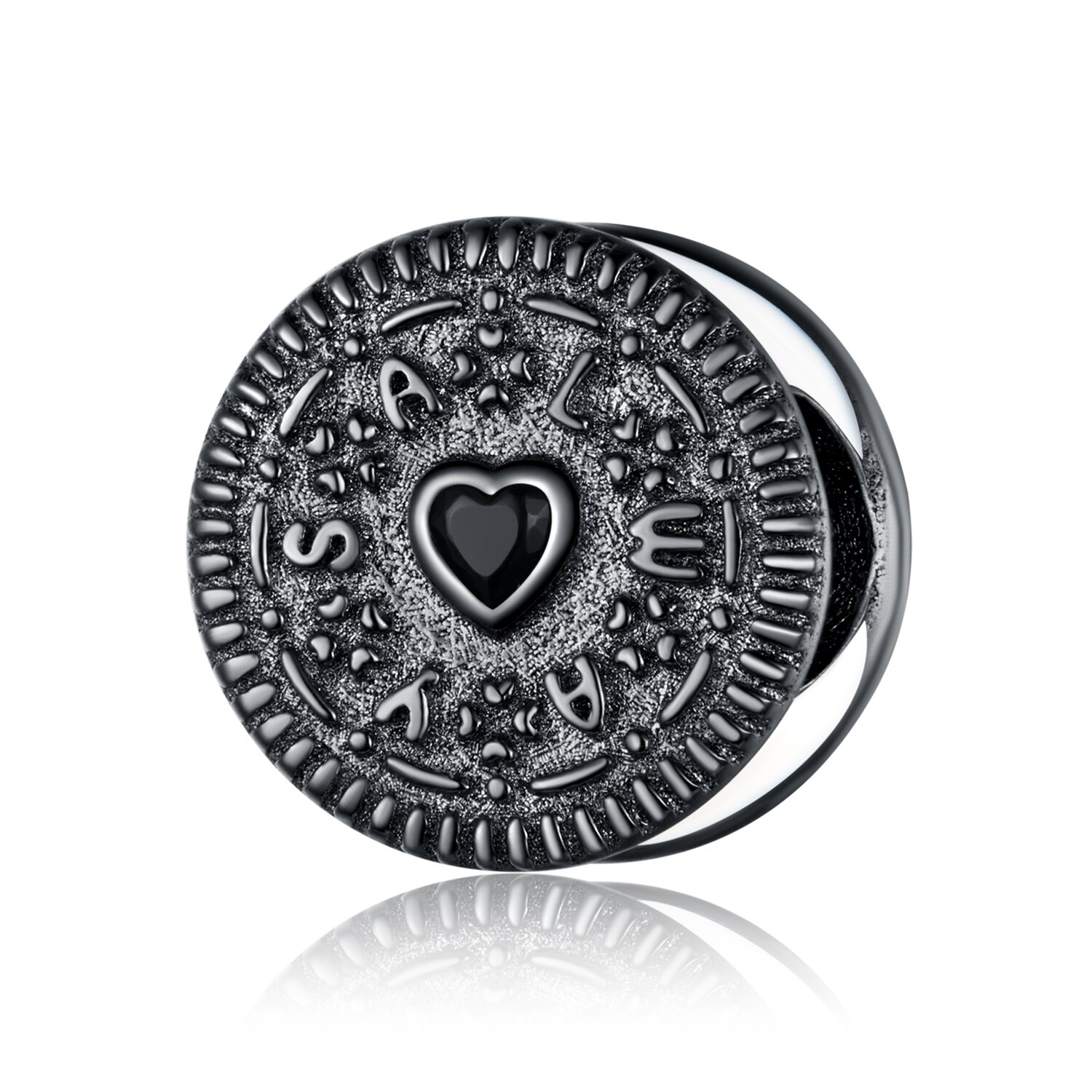 Talisman din argint Black Hearted Biscuit image13