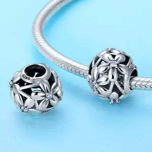 Talisman din argint Blooming Silver Flowers