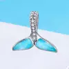 Talisman din argint Blue Mermaid's Tail picture - 2