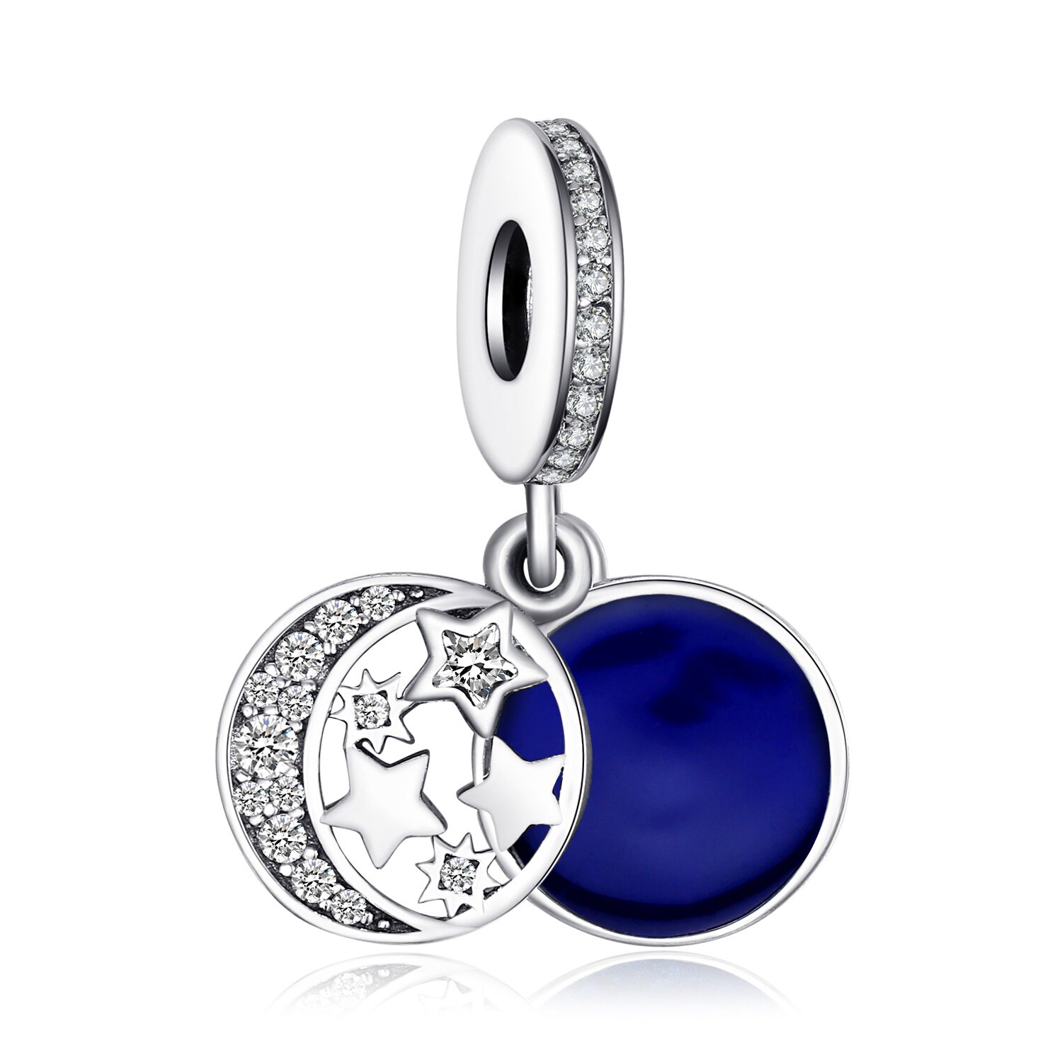 Talisman din argint blue sky moon