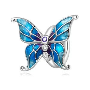 Talisman din argint Cameleon Butterfly