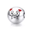 Talisman din argint Cartoon Family picture - 1