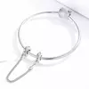 Talisman din argint Clear Crystals Safety Chain picture - 3