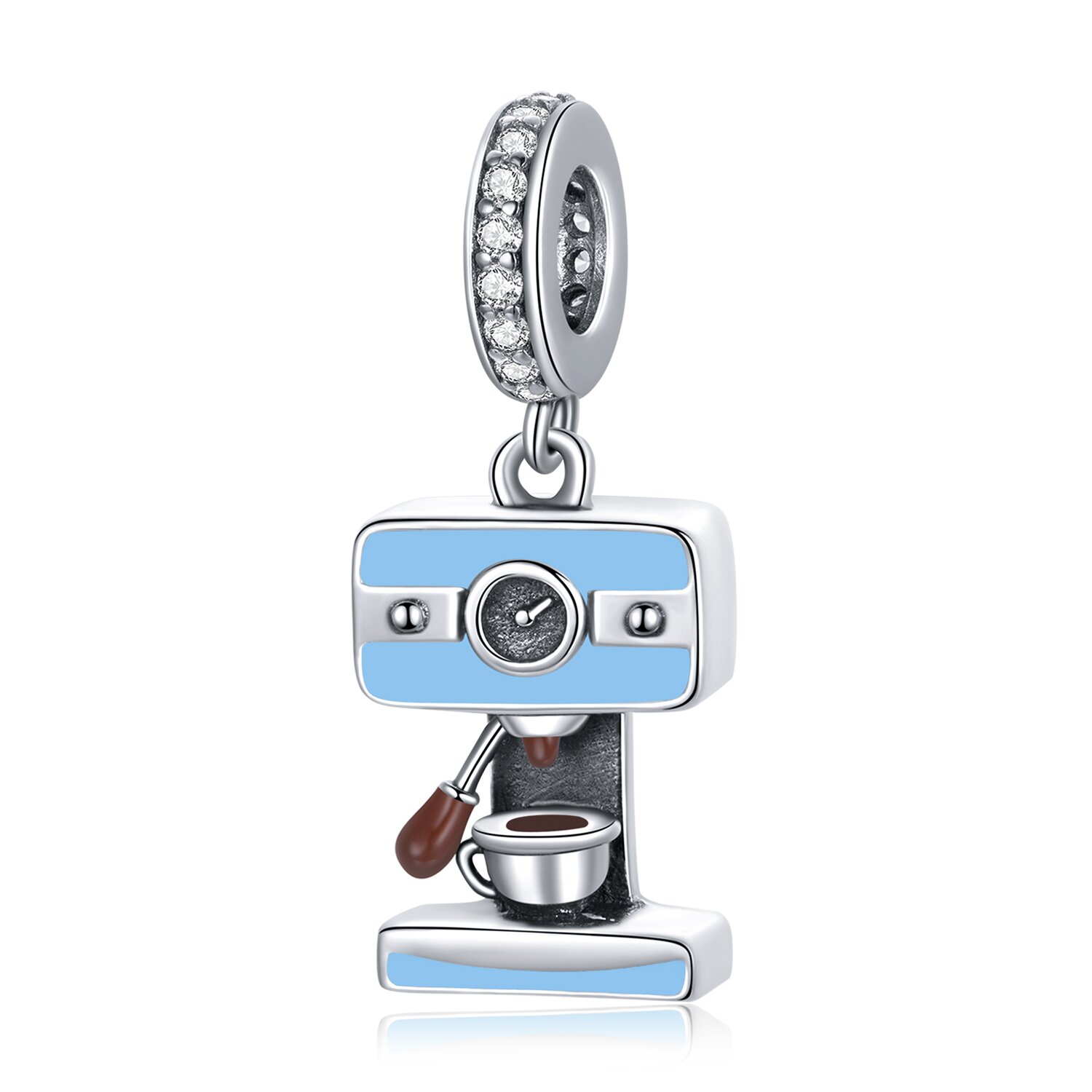 Talisman din argint Coffee Machine