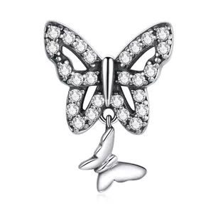 Talisman din argint Crystal Butterflies
