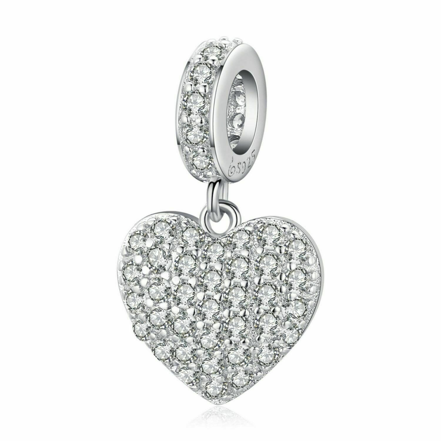 Talisman din argint Crystal Heart image5