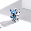 Talisman din argint Crystals Blue Butterflies picture - 3