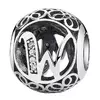 Talisman din argint cu litera W picture - 1