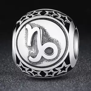 Talisman din argint cu Zodia Capricorn