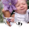 Talisman din argint Custom Photo Footprints