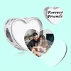 Talisman din argint Custom Photo Forever Friends Heart picture - 6