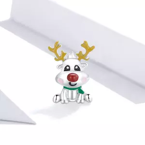 Talisman din argint Cute Reindeer