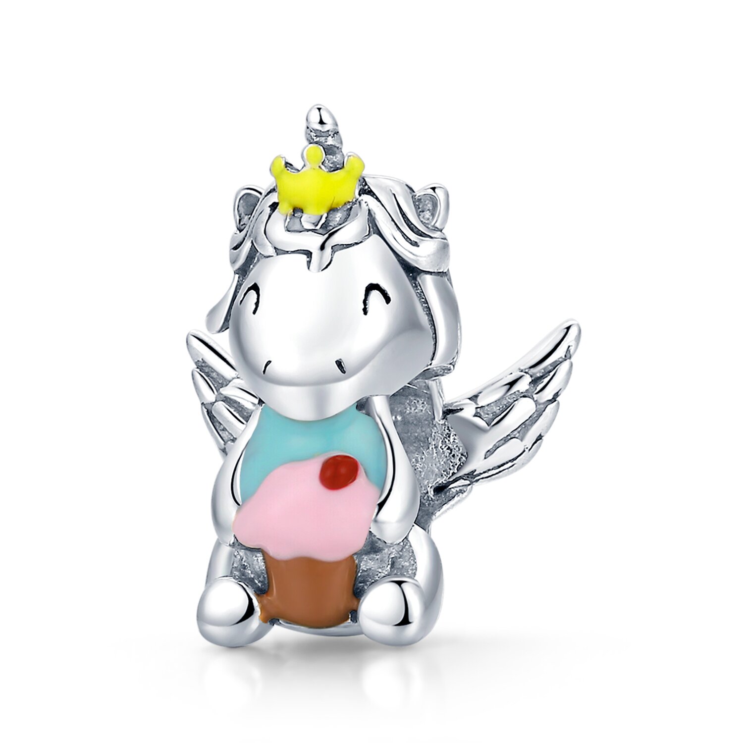 Talisman din argint cute unicorn
