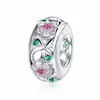Talisman din argint Dazzling Flowers