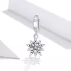 Talisman din argint Elegant Snowflake Drop
