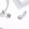Talisman din argint Elegant Snowflake Drop