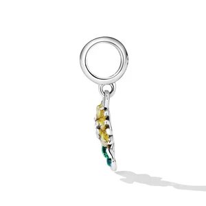 Talisman din argint Email Sunflower