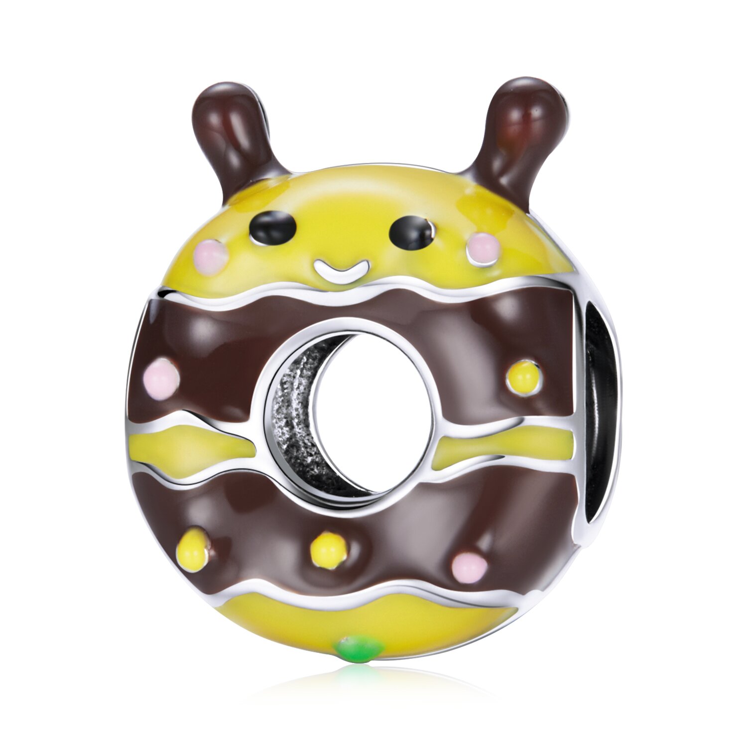 Talisman din argint enamel bee