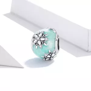 Talisman din argint Frozen Snowflakes Bead