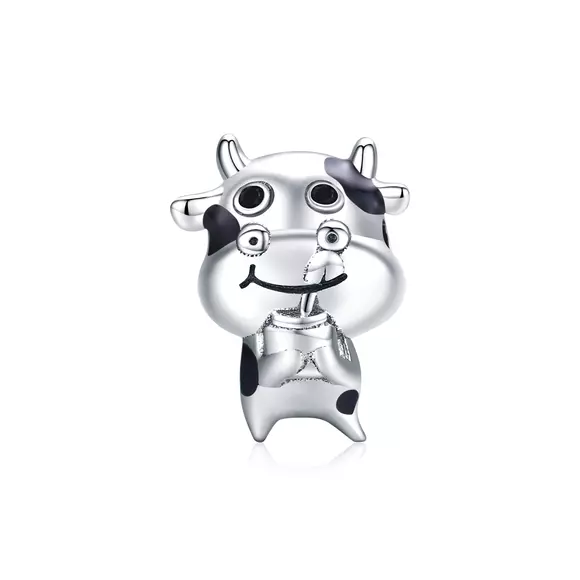 Talisman din argint Funny Cow