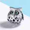 Talisman din argint patinat Funny Owl picture - 2