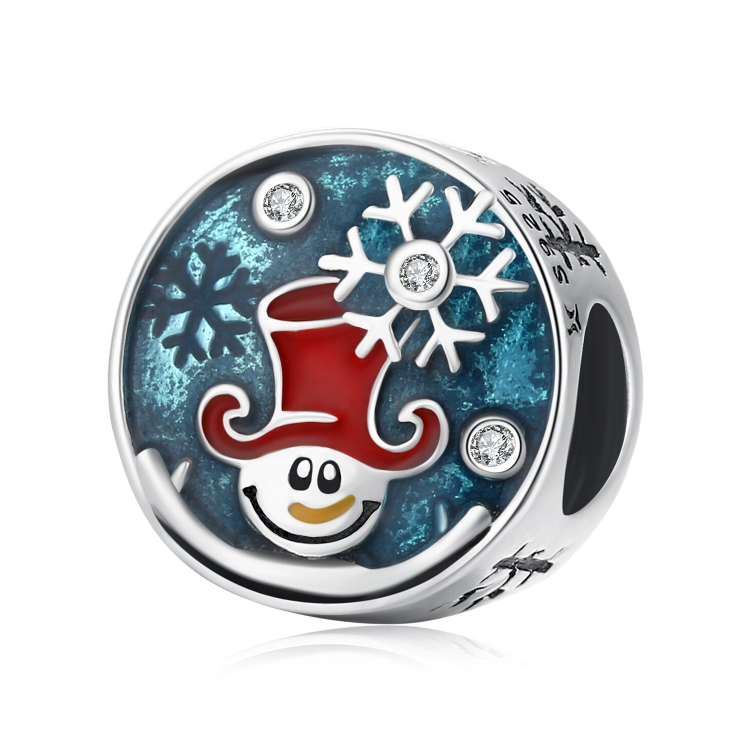 Talisman din argint Funny Snowman image0