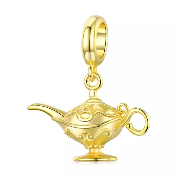 Talisman din argint Golden Aladdin Lamp