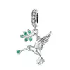 Talisman din argint Green Hummingbird picture - 1