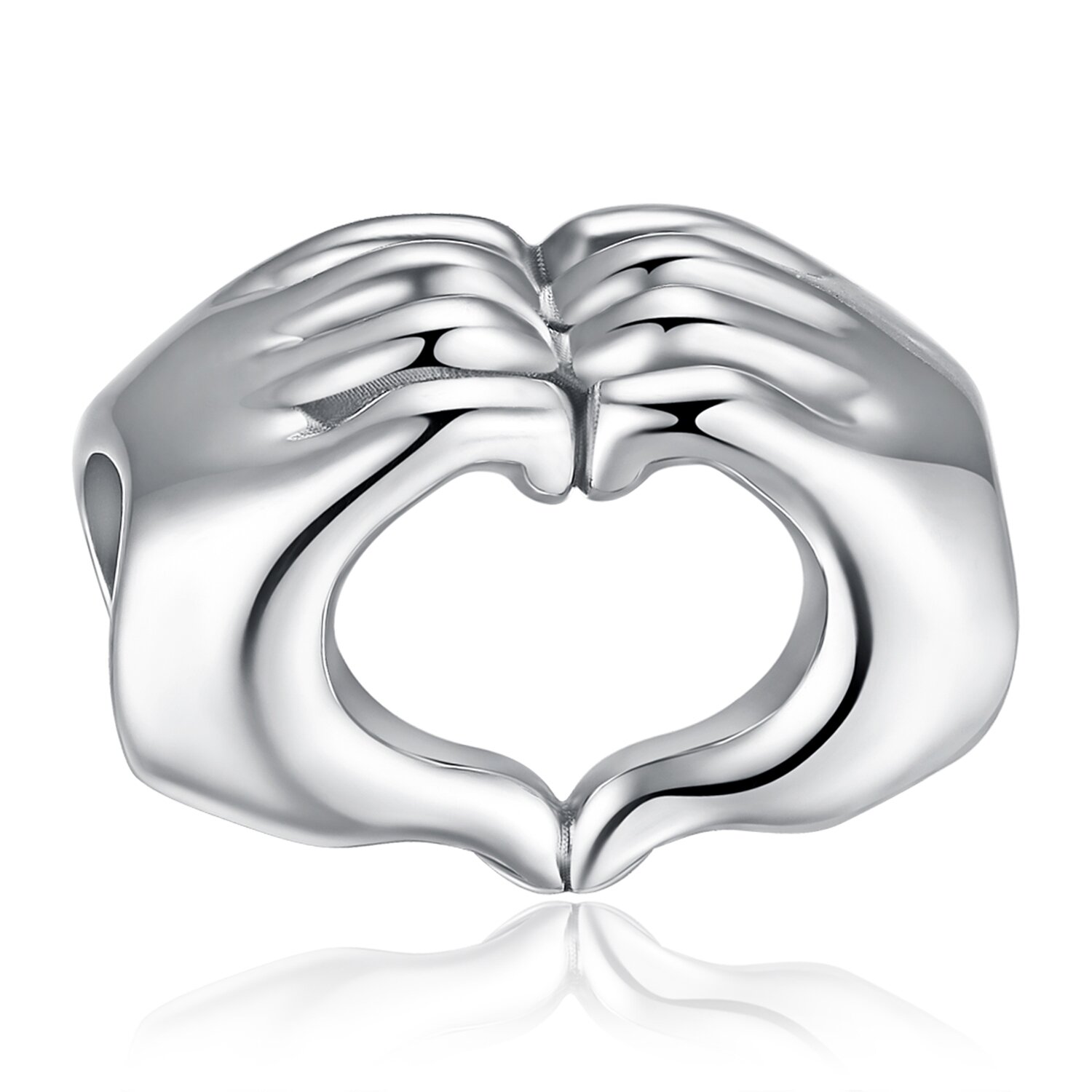Talisman din argint heart hands
