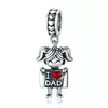 Talisman din argint I Love Dad - Girl