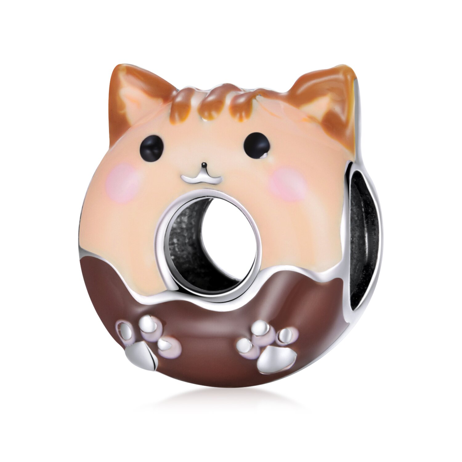 Talisman din argint Kitty Donut image5