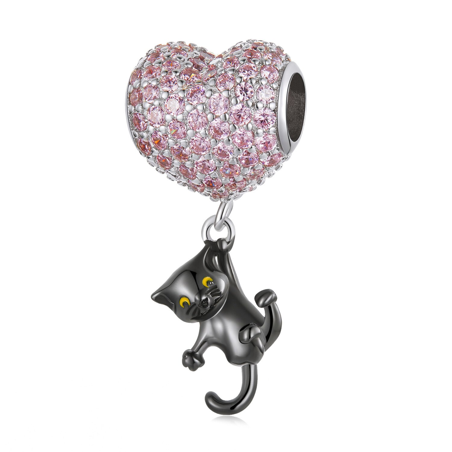 Talisman din argint kitty's heart