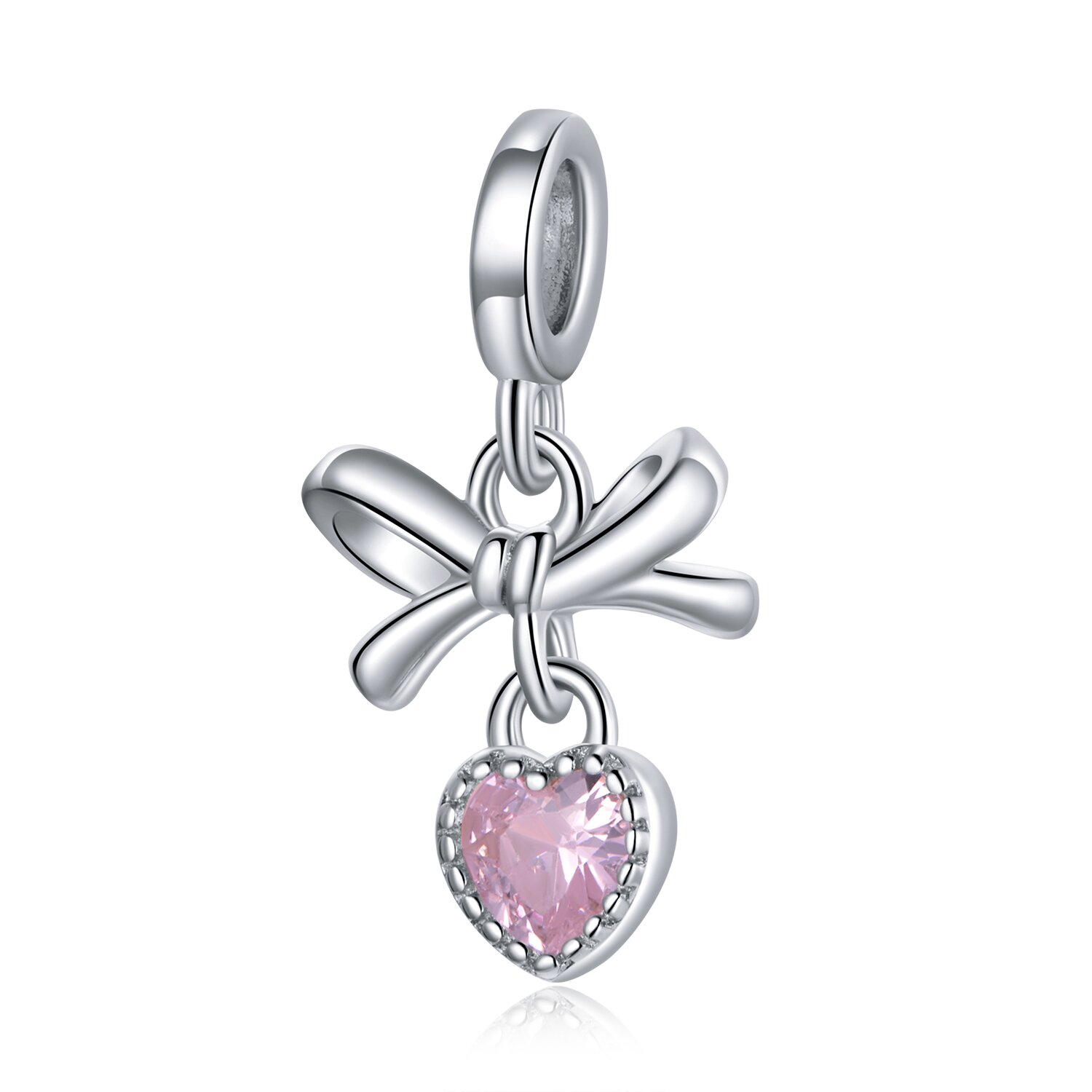 Talisman din argint Knotted Heart