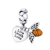 Talisman din argint Live Laugh Love with Bee picture - 1