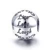 Talisman din argint Live Love Laugh