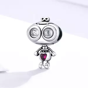 Talisman din argint Loving Robot