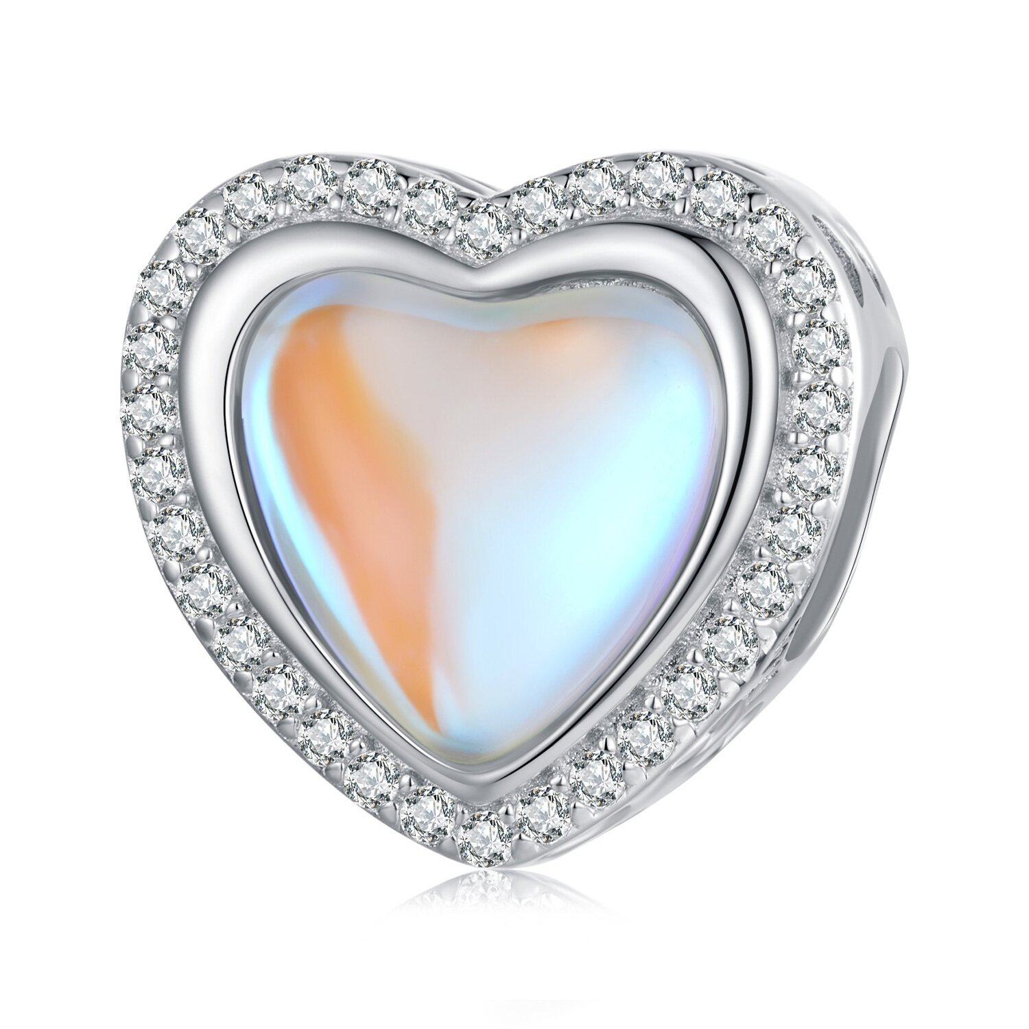 Talisman din argint Lucky Color Crystal Heart image10