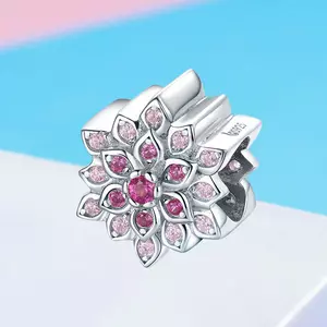 Talisman din argint Luminous Pink Lotus