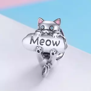 Talisman din argint Meow Cat