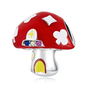 Talisman din argint Mushroom House