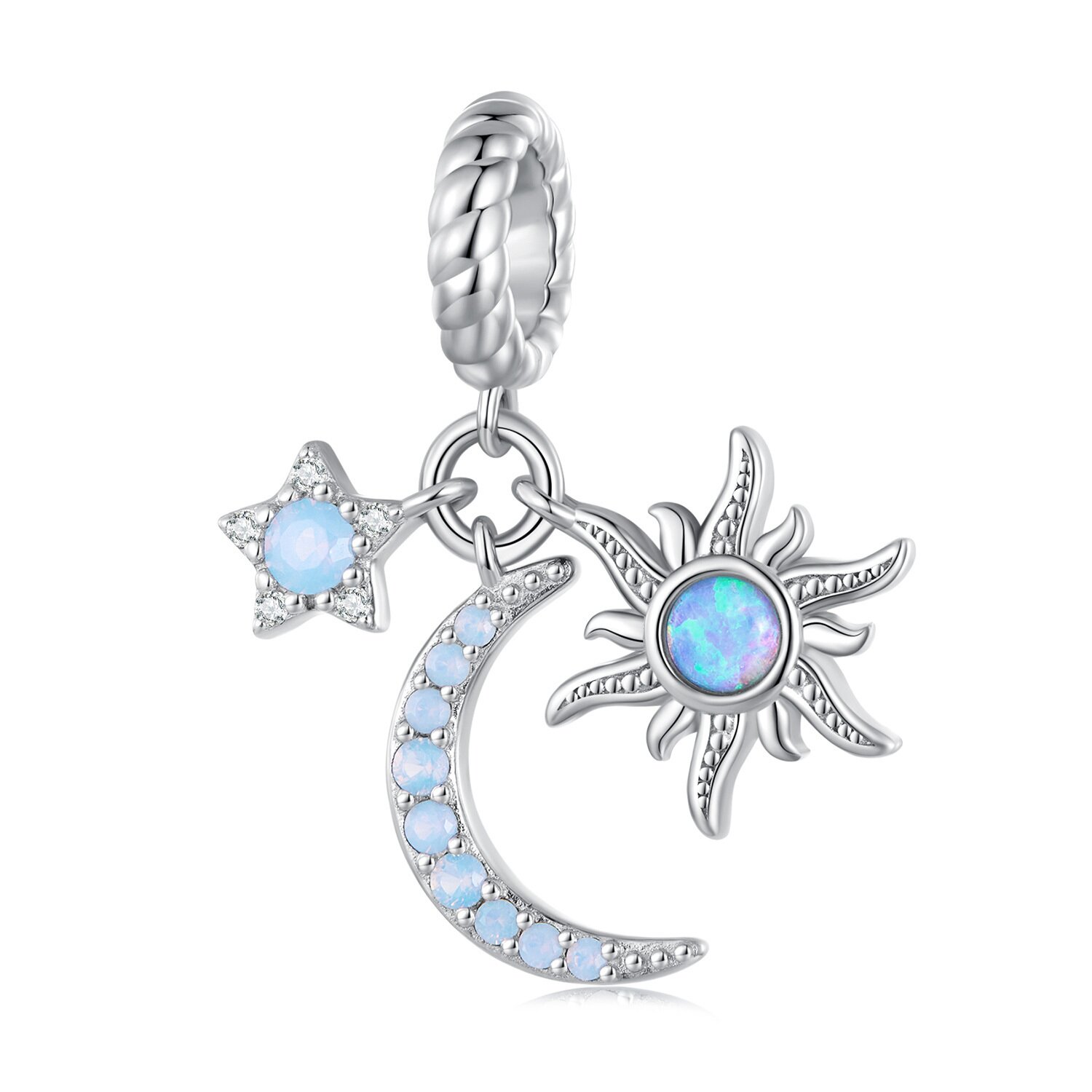 Talisman din argint opal astral