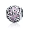 Talisman din argint Opalescent Pink Stars picture - 1