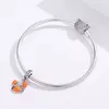 Talisman din argint Orange Little Crab picture - 4