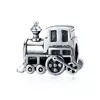 Talisman din argint patinat cu Locomotiva picture - 1