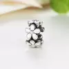 Talisman din argint pentru spatiere cu Floricele Albe picture - 2